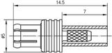 Telegärtner 100027681 MCX-connector Stekker, recht 50 Ω