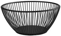 APS Broodmand - Broodkorf - Vaatwasserbestendig - Metaal - Zwart - Ovaal - Voor Horeca - 24cm x 19cm - H 8 cm