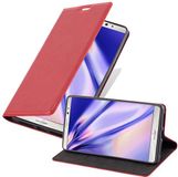 Cadorabo Hoesje geschikt voor Huawei MATE 8 in APPEL ROOD - Beschermhoes met magnetische sluiting, standfunctie en kaartvakje Book Case Cover Etui