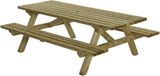 Talen Buitenmeubelen Picknicktafel - 230x160 cm - Groen