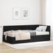 Maison Exclusive - Lit avec sommier intégré, 2 pièces, noir, 90 x 190 cm, velours
