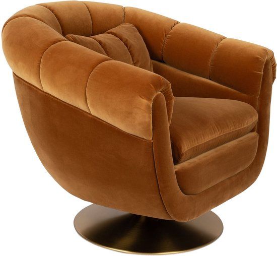 Dutchbone Member Fauteuil - Bruin - Retro & Vintage