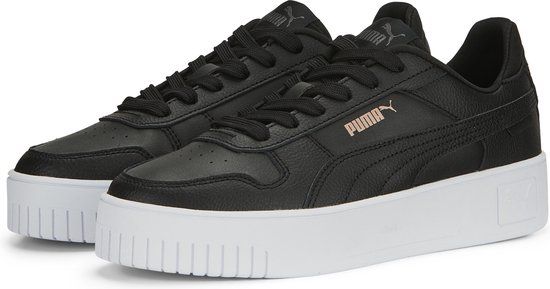 PUMA Carina Street Dames Sneakers - Zwart/Wit - Maat 39