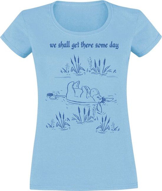 Winnie The Pooh We Shall Get There Some Day Dames T-shirt - lichtblauw - M