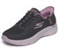 Skechers Go Walk Flex Grand Entry Sneakers voor dames, Zwarte rand van paars textiel, 41 EU