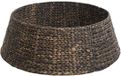 vidaXL Kerstboomkraag Rond Zwart Waterhyacint 75 x 25 cm