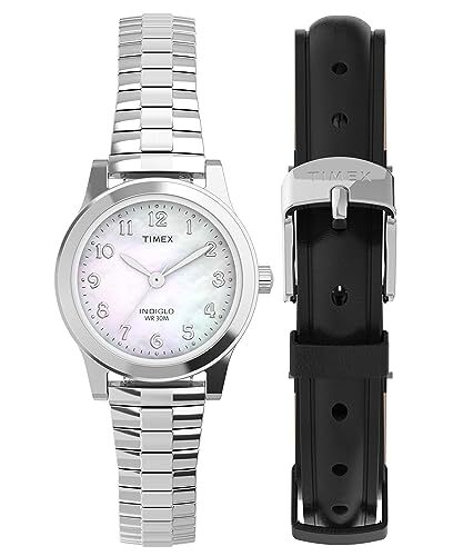 Timex Timex Vrouwen Quartz Analoge Horloge Met Roestvrij Stalen Band TWG063500, Zilver-toon