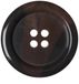 RAYHER Kunststofknopen van kunsthoorn, rond, 15 mm, met 4 gaten, ideaal voor jassen, jacks, vesten, lichtbruin, 12 stuks