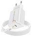 Mayaxess, adaptateur secteur 18W pour iPhone 12 Pro + câble Lightning 1 mètre, blanc