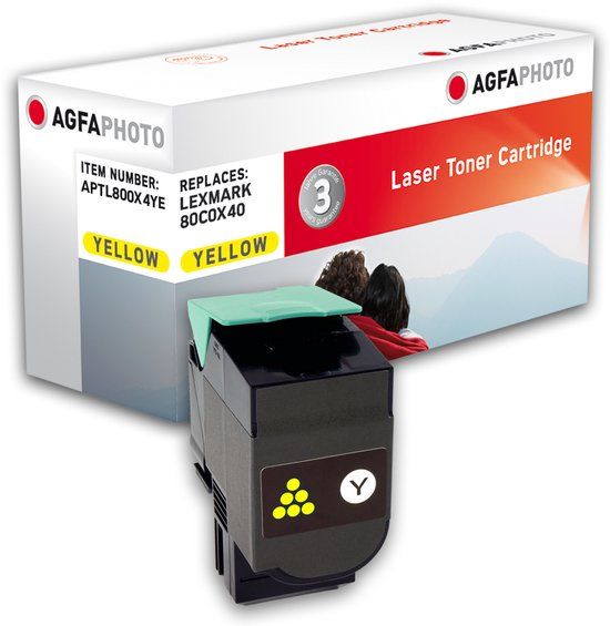 AgfaPhoto APTL800X4YE tonercartridge Geel