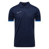 Nike T-shirt Heren Dri-FIT Academy 25 SS Polo Donkerblauw - Maat XS