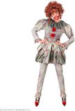 Widmann Killer Clown Dame Kostuum RoodGrijs M