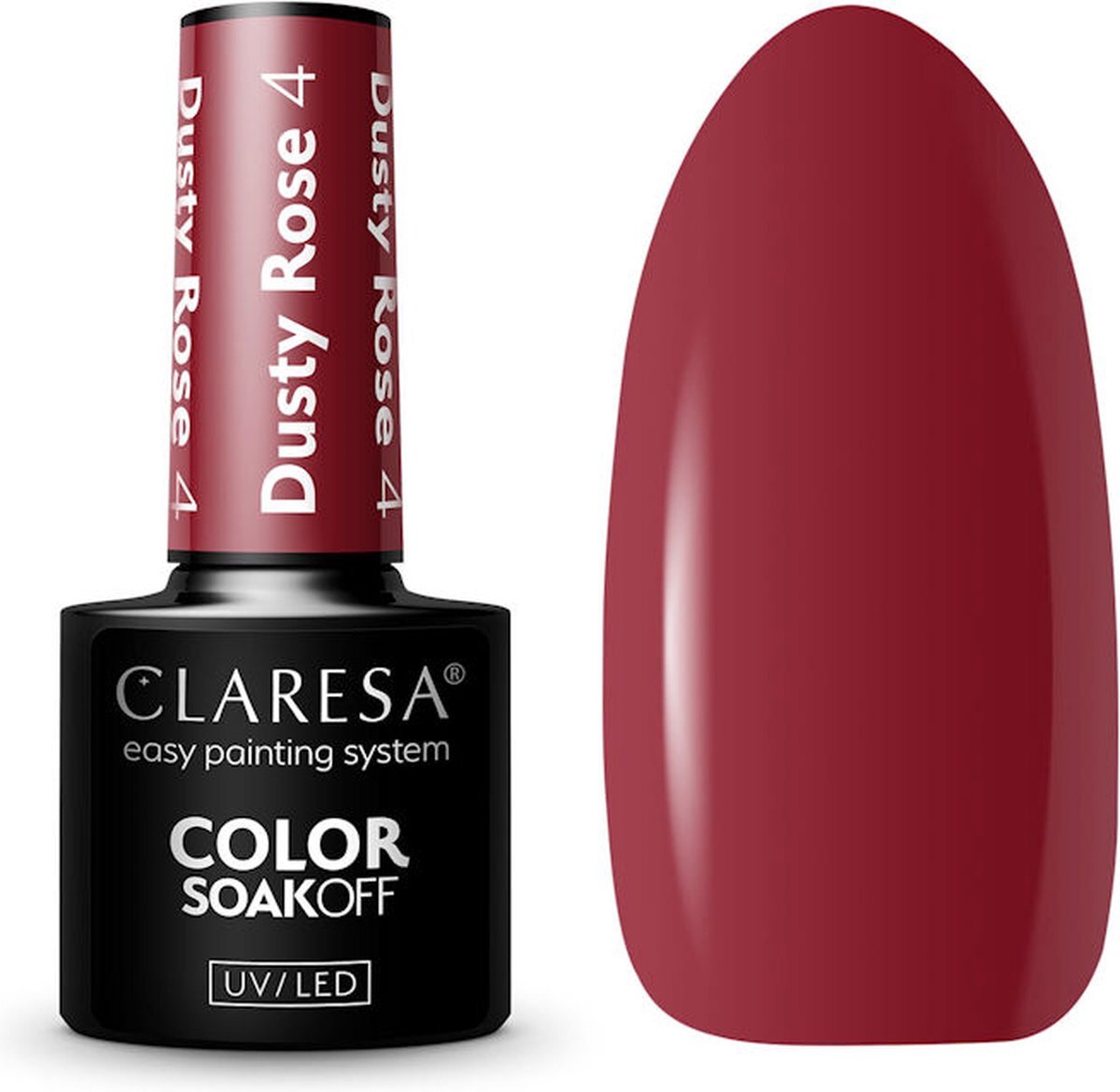 Claresa UV/LED Gellak Dusty Rose #4 – 5ml.