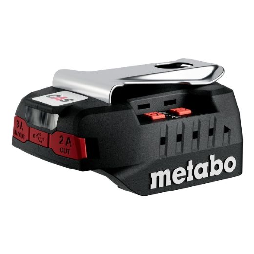 metabo Power-Charger PC 18-65 - 18 V oplader & powerbank met LED-licht, 65 W, snel klaar voor gebruik onderweg - Mobiel opladen voor smartphone, tablet, laptop - Incl. netadapter en USB-C kabel