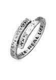 Haze&Glory Ring 'Evil Eye' zwart / zilver