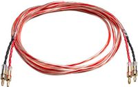 Pro-Ject Connect it LS-E Luidsprekerkabel Banaanstekker 2x0,75mm 4,0M – Heldere Audioweergave – Robuuste Afwerking – Plug & Play Gemak - Transparant