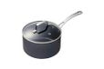 Kyocera Keramische braadpan, steelpan met keramische antiaanbaklaag, 20 cm, vrij van PFAS/PTFE, roestvrij staal, geschikt voor alle warmtebronnen, inclusief glazen deksel, CSP-08