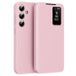 Samsung Étui à rabat Smart Clear View avec fente pour cartes pour Galaxy A55 - Rose