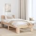 Maison Exclusive - Cadre de lit avec tête de lit, finition naturelle, 75 x 190 cm, pin massif