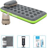 Bestway Luchtbed - 1-Persoons - 99 x 188 x 22 cm - Grijs