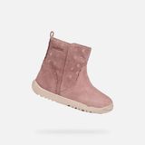 GEOX MACCHIA DREUMES Sneakers - Donkerroze - Maat 25