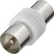 Renkforce RF-4197045 Tussenstuk voor kabels Belling-Lee/IEC Zilver