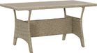 Maison Exclusive - Table de jardin grise 120 x 70 x 66 cm en rotin synthétique