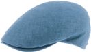 Herman Casquette plate unie bleu de fabrication italienne avec dessous de la visière imprimée