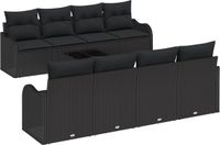 vidaXL Tuinbank Zwart Metaal 62 x 85 cm