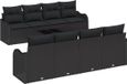 vidaXL Tuinbank Zwart Metaal 62 x 85 cm