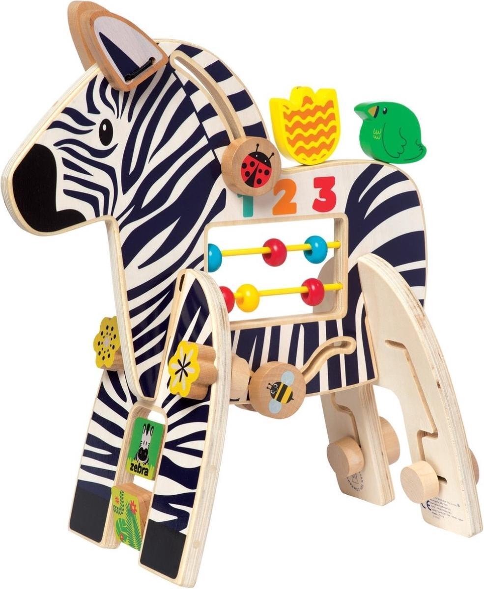 Manhattan Toy activiteitenspeelgoed Safari Zebra junior 33 cm