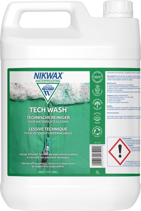 Nikwax tech wash 5 liter wasmiddel