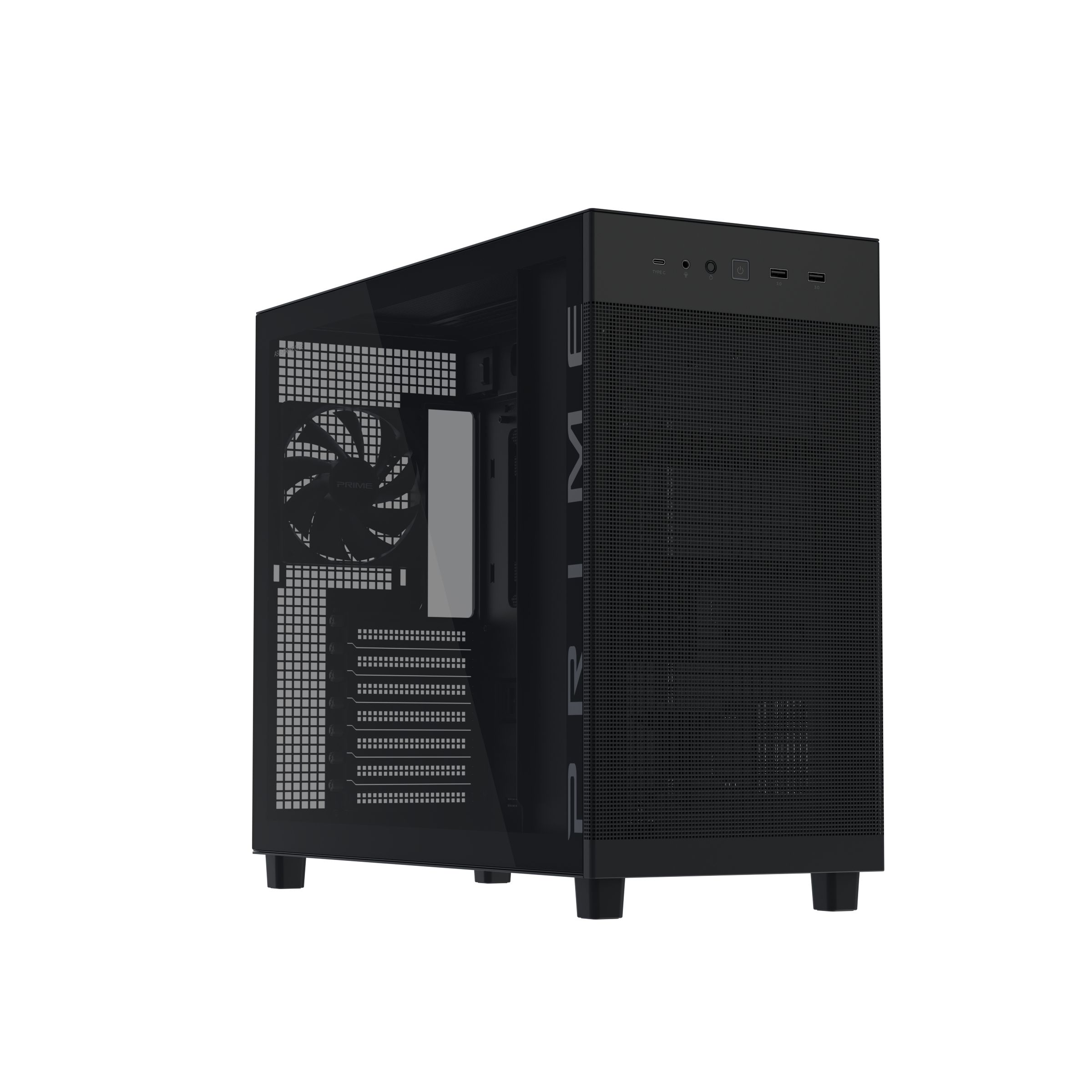 Asus Prime AP303 TG Black Midi Tower Behuizing