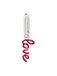 Pilgrim Hangers 'Love' magenta / zilver