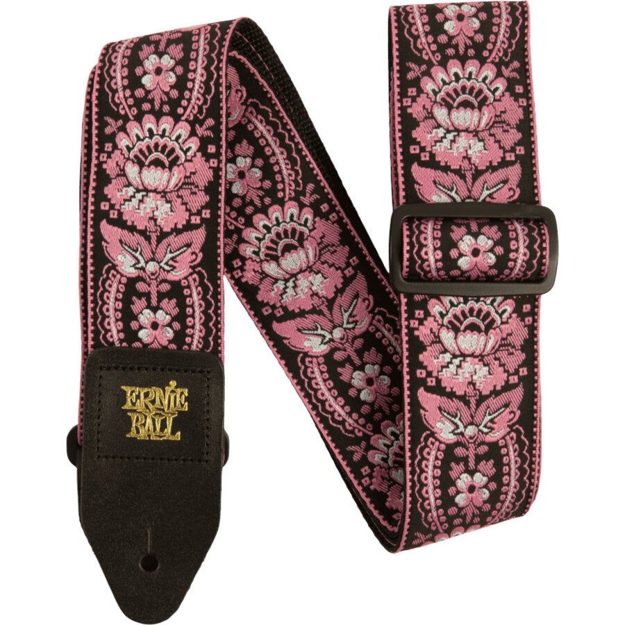 Ernie Ball Classic Jacquard Strap - Pink Orleans - Gitaarband