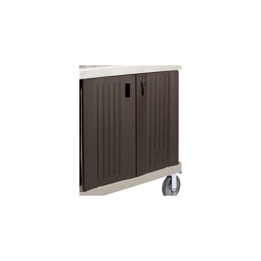 Rubbermaid Commercial Products Afsluitbare deuren voor linnencompartiment, 1 deur 43 x 77cm, bruin