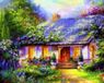 Diamantmozaïek maison de conte de fées 45x55 cm
