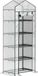 Mini-serre Mini-serre - Serre met 5 niveaus - 69x49x193 cm - Metalen frame - Waterdichte, transparante hoes - Wit