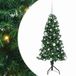 vidaXL Hoek Kunstkerstboom met 150 LED Groen 150 cm PVC en Metaal