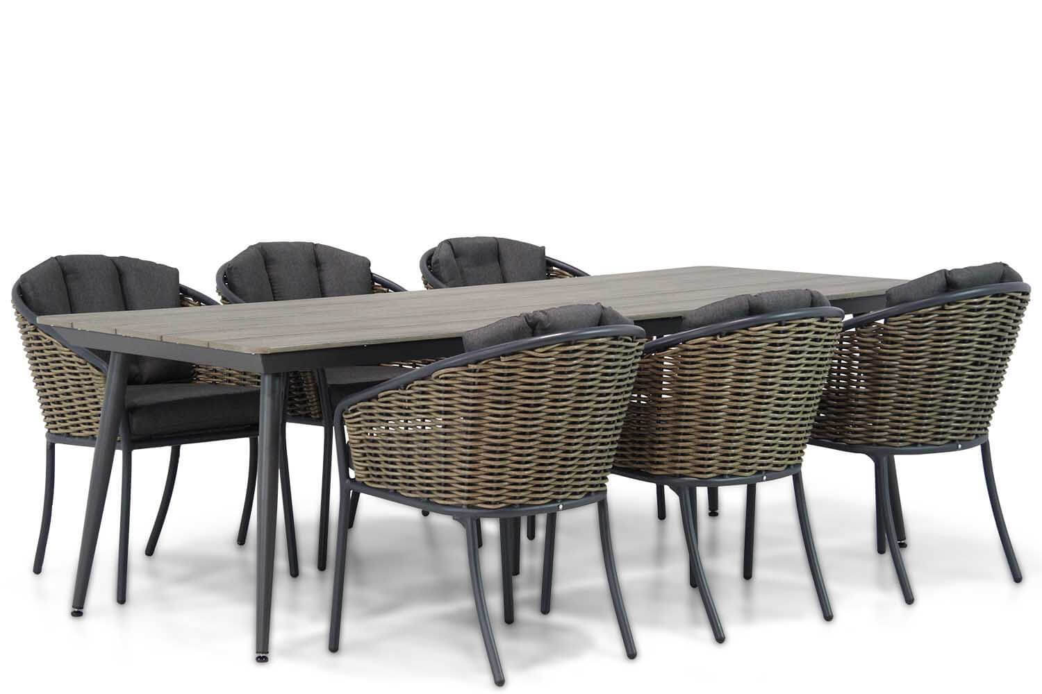 Santika Furniture Santika Tika/Matale 240 cm dining tuinset 7-delig