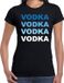 Bellatio Decorations Shoppartners Bv Vodka drank fun t-shirt zwart voor dames - Wodka / drank / alcohol thema shirt/kleding M