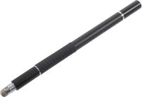 Merkloos Universele Stylus Pen Met 3 Verschillende Tips - Disc Tip Soft Tip en Balpen Tip - Geschikt voor Telefoon Tablet en iPad - Zwart