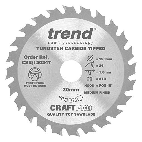 Trend CraftPro TCT Accu-zaagblad - 120mm - 24T