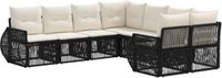vidaXL Tuinbank - Zwart - Poly Rattan