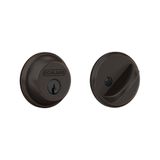 Schlage B60N716 Deadbolt, Keyed 1 Side, Aged Bronze