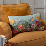 Wylder Nature Country Wilds Bloesem Weide Bedrukte Kussenhoes - Hemelsblauw - 30x50cm