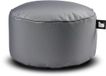 Extreme Lounging b-poufe poef rond intérieur & extérieur résistant aux UV et à l'eau ø60cm gris