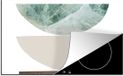 Merkloos KitchenYeah® Inductie beschermer 80x52 cm - Geometrische vormen - Pastel