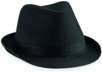 Beechfield Hoed Fedora Zwart L