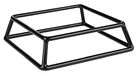 APS Buffetstandaard -Multi- van metaal, ontbijtbuffet, 18 x 18 cm, hoogte 5 cm, ommanteld met anti-slip rubberen coating, zwart